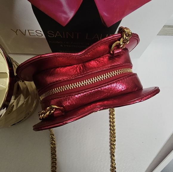 SOLD 💔 Yves Saint Laurent Monogram Love Heart Crossbody Bag 🩷 LIMITED EDITION - Picture 13 of 15
